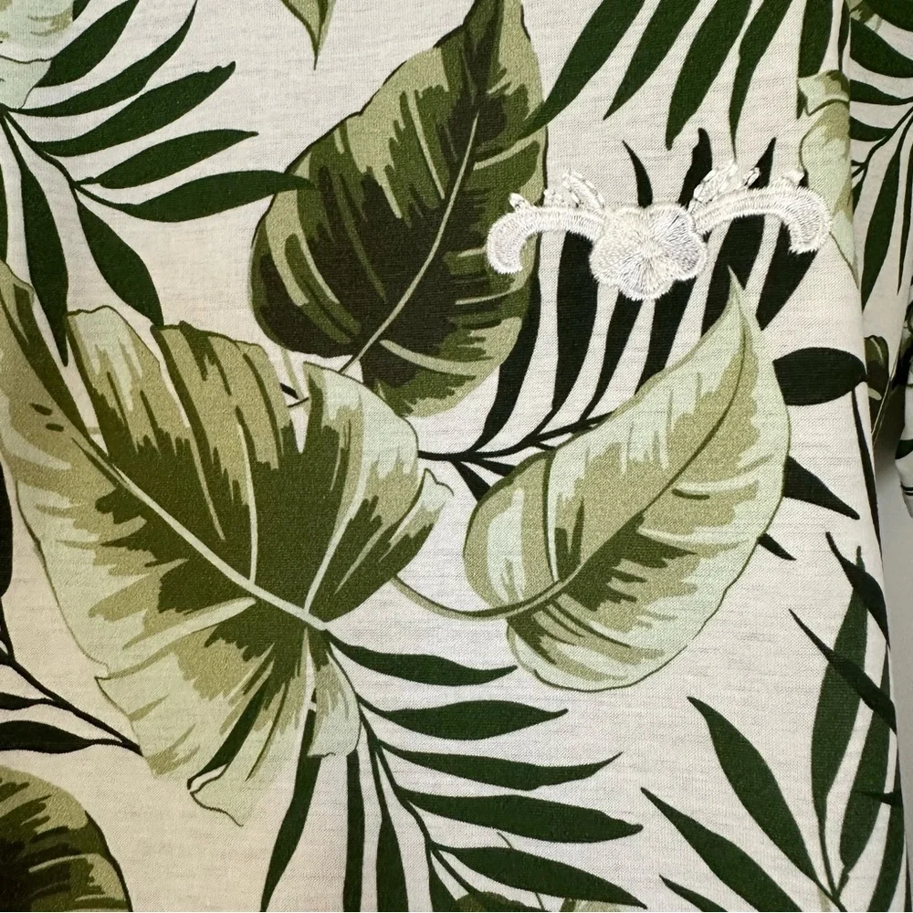SOLD! MARELLA MAXMARA Intrend Label Printed Leaves T-shirt Size:M 165/88A New - Picture 6 of 9